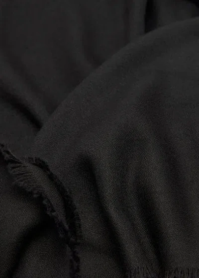 Mango Plain Scarf Black