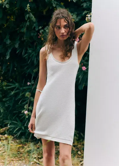 Mango Playsuit Amara In White