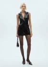 Mango Playsuit Black In Black