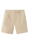 Mango Pleat Front Bermuda Shorts In Neutral