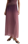 Mango Pleated A-line Skirt In Multi