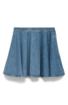 Mango Short Denim Skirt Medium Blue In Blue