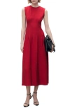 Mango Pleated Fit & Flare Dress