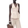 Mango Pleated Halter Vest