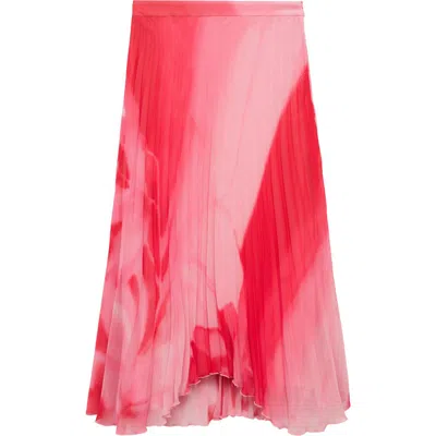 MANGO MANGO PLEATED HANDKERCHIEF HEM SKIRT 