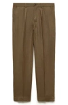 Mango Men's Stretch Fabric Slim-fit Suit Pants In Green