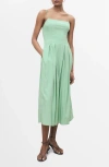 Mango Pleated Midi Dress