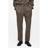 Mango Men's Regular-fit Pleated Trousers In Mink Grey