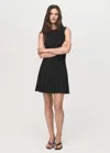 Mango Robe Courte Plissée Noir - Femme - Xl -  In Black