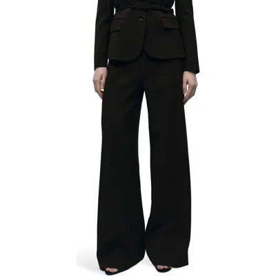 Mango Pleated Straight Leg Pants