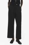 Mango Pleated Straight Leg Pants In Black