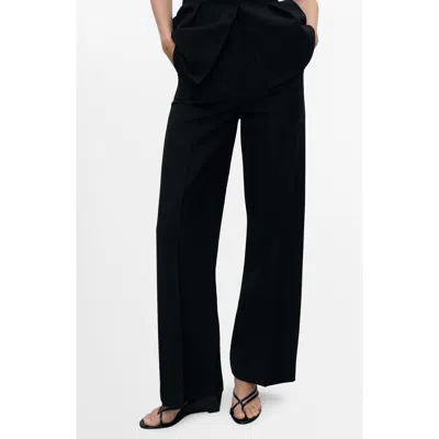 Mango Pleated Straight Leg Pants In Multi