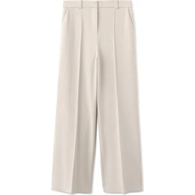 Mango Pleated Straight Leg Pants In Multi