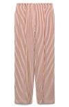 Mango Pleated Stripe Straight Leg Pants In Multi