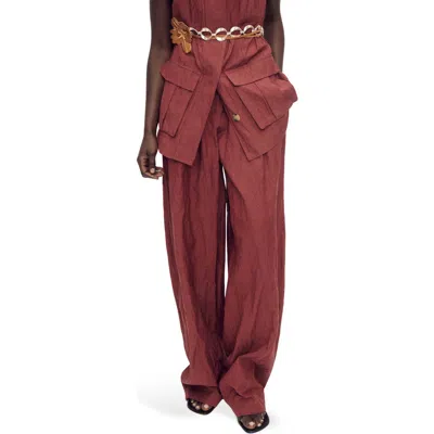Mango Pleated Wide Leg Pants