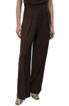 Mango Pleat Front Straight Leg Pants