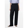 Mango Pleated Wide Leg Pants In Blue