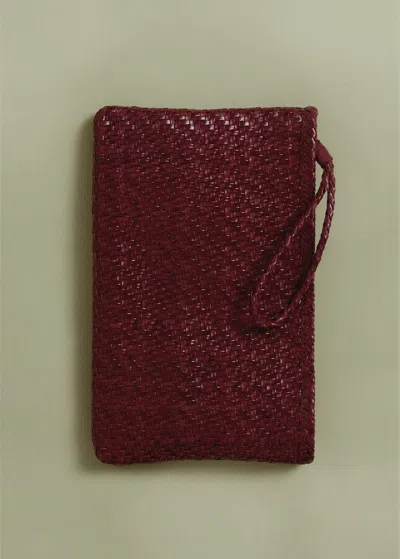 Mango Braided Leather Pochette