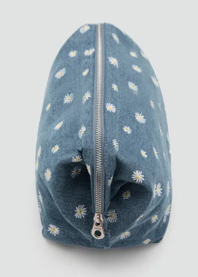 Mango Pochette G- Bleu Foncé - Femme - Taille Unique -