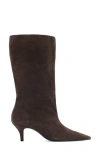 Mango Pointed Toe Boot In Brown