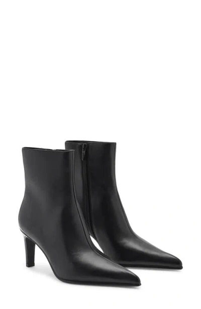 Mango Pointed Toe Bootie In Black