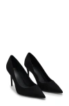 Mango Pointed Toe Pump In Black