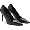 Mango Pointed Toe Pump In Black