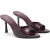 Mango Pointed Toe Sandal In Burgundy