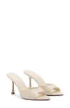 Mango Pointed Toe Slide Sandal In White