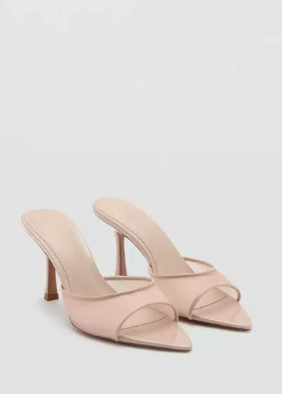 Mango Pointed-heel Sandals In Animal Print