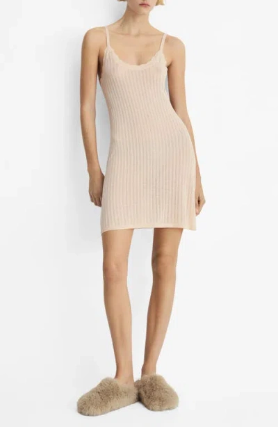 Mango Pointelle Nightgown In Salmon
