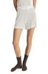 Mango Pointelle Pajama Shorts In White