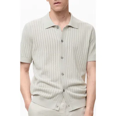 MANGO MANGO POINTELLE POLO SWEATER