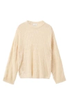 Mango Pointelle Sweater In Neutral