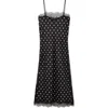 Mango Polka Dot Longline Tunic In Multi