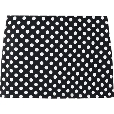 Mango Feria Polka Dot Beach Skirt In Black