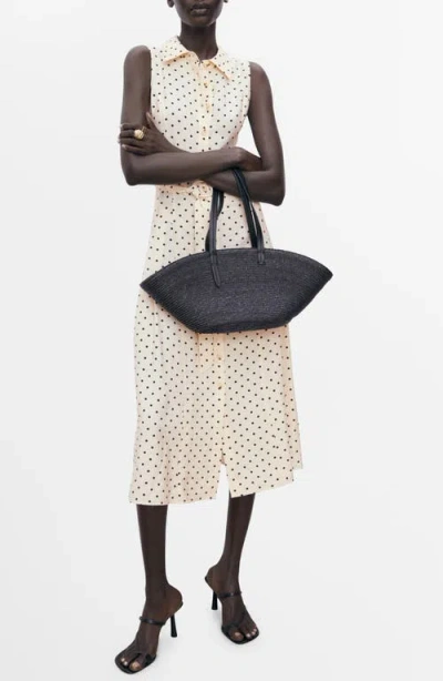 MANGO MANGO POLKA DOT SHIRTDRESS