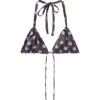 Mango Polka Dot Triangle Bikini Top In Multi
