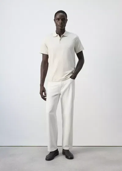 Mango Polo Maille Fine 100 % Coton In Animal Print