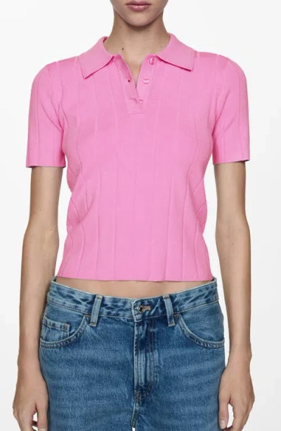 Mango Polo In Pink