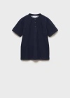 Mango Polo Shirt Dark Navy In Dark Navy