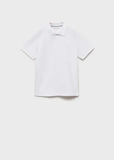 Mango Kids' Polo Shirt Off White