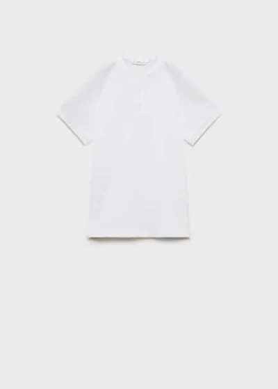 Mango Kids' Polo Shirt Off White