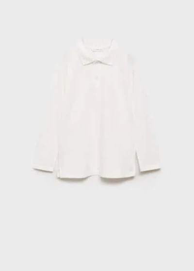 Mango Kids' Polo Shirt Off White