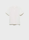 Mango Polo Shirt Off White In Off White