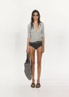 Mango Polo-neck Ribbed Sweater In Multi