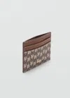 Mango Porte-carte P- Marron Moyen - Femme - Taille Unique -  In Brown
