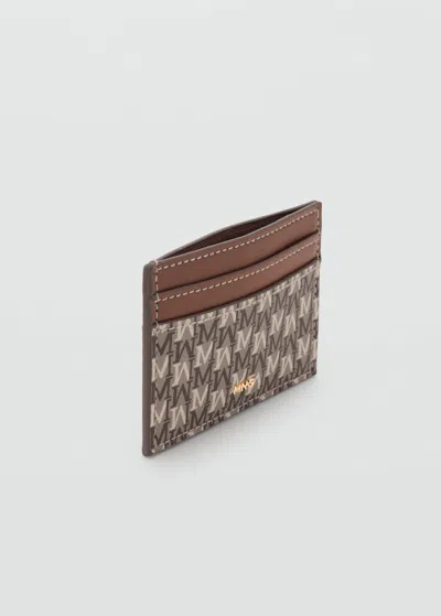 Mango Porte-carte P- Marron Moyen - Femme - Taille Unique -  In Brown