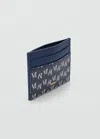 Mango Porte-cartes Imprimé Logo Bleu Marine - Femme - Taille Unique -  In Blue