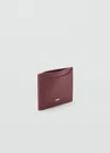 Mango Leather-effect Cardholder Burgundy